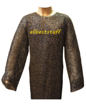 Medium Size Stainless Steel Hauberk Chest 42 Long Full Sleeve